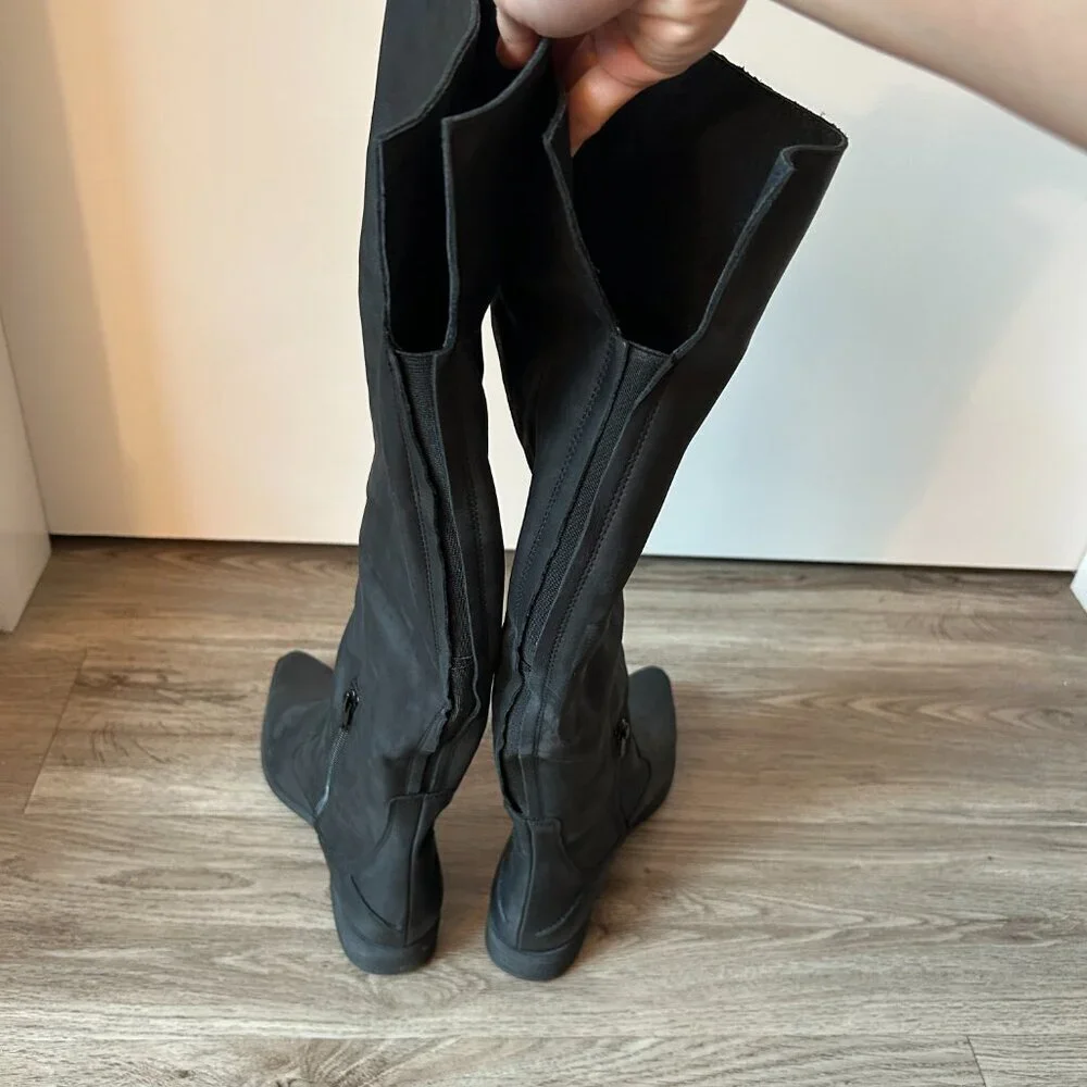 Free People Brenna Over the Knee Boot Black Size 36 NWT